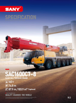 Gru fuoristrada Sany SAC1600C7
