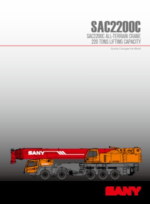 Gru fuoristrada Sany SAC2200C