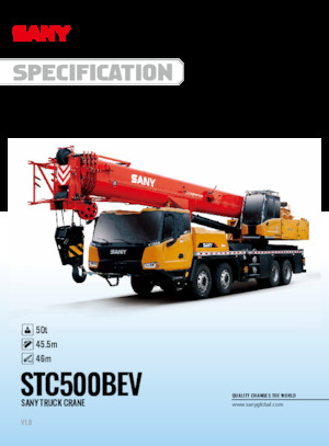 Gru fuoristrada Sany STC500BEV