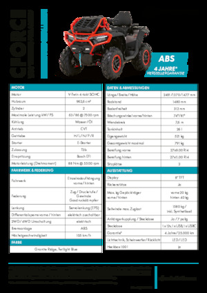 Veicoli fuoristrada & Quad CFMOTO CFORCE 1000 MUD Version
