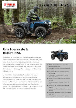 Veicoli fuoristrada & Quad Yamaha GRIZZLY 700 EPS SE
