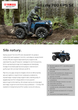 Veicoli fuoristrada & Quad Yamaha GRIZZLY 700 EPS SE