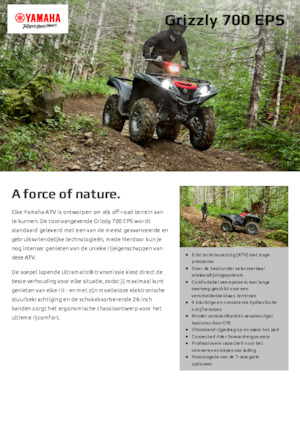 Veicoli fuoristrada & Quad Yamaha GRIZZLY 700 EPS