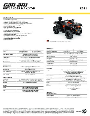 Veicoli fuoristrada & Quad can-am OUTLANDER 850 MAX XT-P 