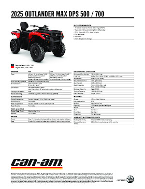 Veicoli fuoristrada & Quad can-am OUTLANDER MAX DPS 700