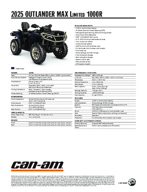 Veicoli fuoristrada & Quad can-am OUTLANDER MAX Limited 1000R