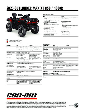 Veicoli fuoristrada & Quad can-am OUTLANDER MAX XT 1000R