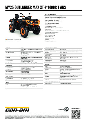 Veicoli fuoristrada & Quad can-am OUTLANDER MAX XT-P 1000R T ABS