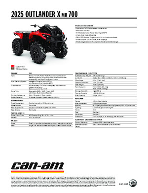 Veicoli fuoristrada & Quad can-am OUTLANDER X MR 700