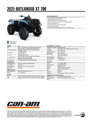 Veicoli fuoristrada & Quad can-am OUTLANDER XT 700