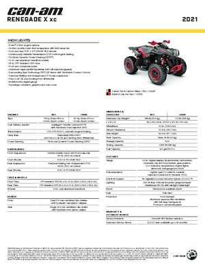 Veicoli fuoristrada & Quad can-am RENEGADE 1000RX XC 