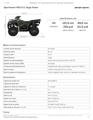 Veicoli fuoristrada & Quad Polaris Sportsman 450 H.O.