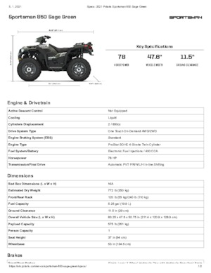 Veicoli fuoristrada & Quad Polaris Sportsman 850