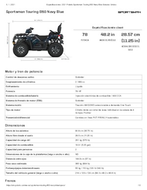 Veicoli fuoristrada & Quad Polaris Sportsman touring 850 