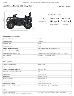 Veicoli fuoristrada & Quad Polaris Sportsman touring 850 
