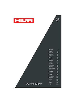 Smerigliatrici angolari Hilti AG 180-P