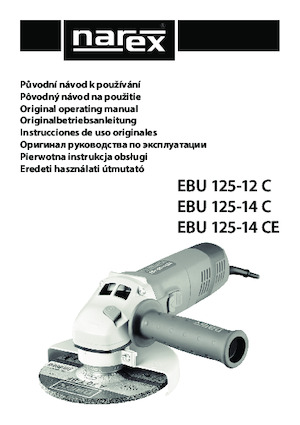Smerigliatrici angolari Narex EBU 125-14 C
