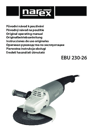 Smerigliatrici angolari Narex EBU 230-26