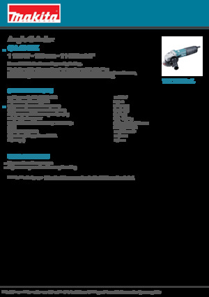 Smerigliatrici angolari Makita GA4040Z