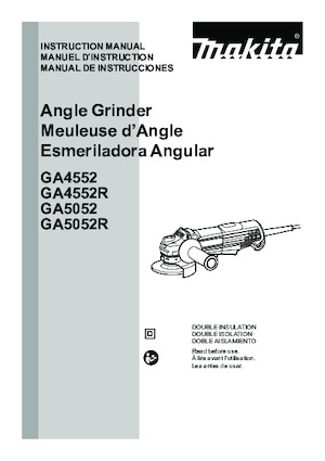 Smerigliatrici angolari Makita GA4552 