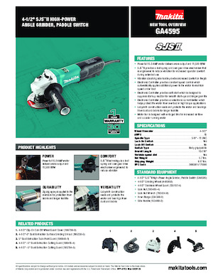 Smerigliatrici angolari Makita GA4595