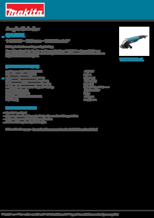 Smerigliatrici angolari Makita GA5011