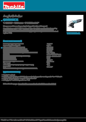Smerigliatrici angolari Makita GA5040CZ