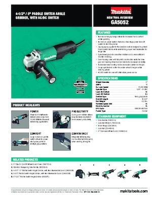 Smerigliatrici angolari Makita GA5052 