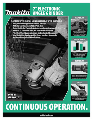 Smerigliatrici angolari Makita GA7011C
