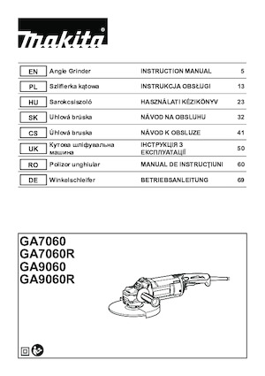 Smerigliatrici angolari Makita GA7060R 