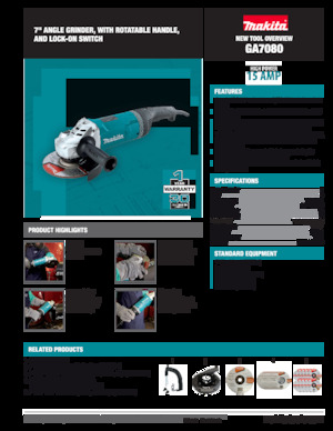 Smerigliatrici angolari Makita GA7080