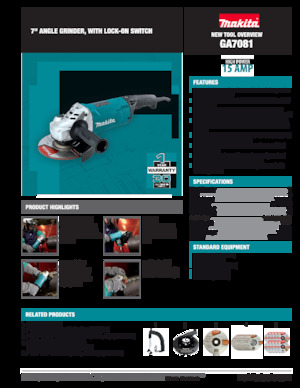 Smerigliatrici angolari Makita GA7081