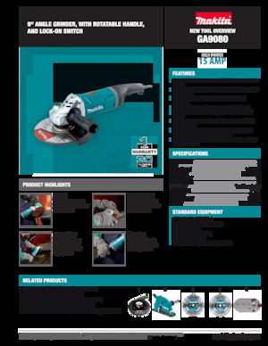 Smerigliatrici angolari Makita GA9080