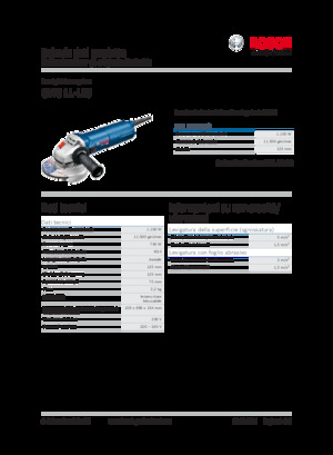 Smerigliatrici angolari Bosch GWS 11-125