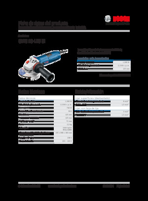 Smerigliatrici angolari Bosch GWS 13-125 CI