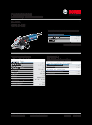 Smerigliatrici angolari Bosch GWS 14-125