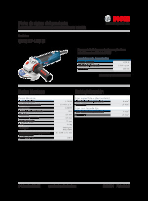 Smerigliatrici angolari Bosch GWS 17-125 CI