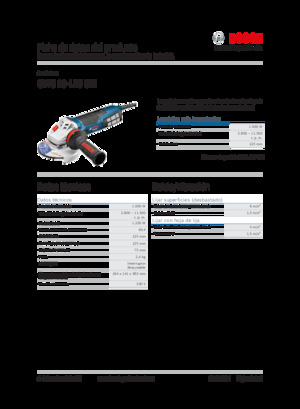 Smerigliatrici angolari Bosch GWS 19-125 CIE