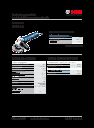 Smerigliatrici angolari Bosch GWS 7-125