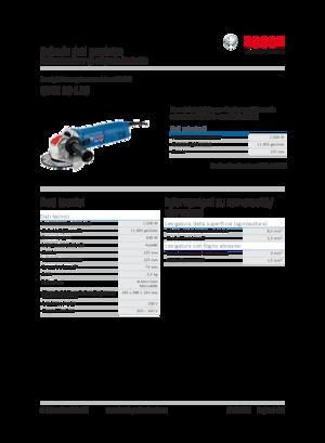 Smerigliatrici angolari Bosch GWX 10-125