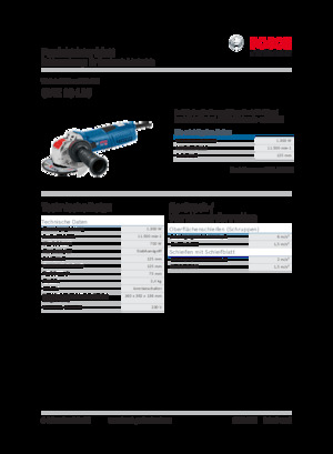 Smerigliatrici angolari Bosch GWX 13-125