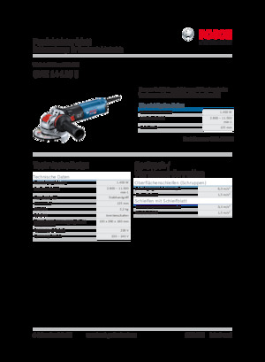 Smerigliatrici angolari Bosch GWX 14-125 S