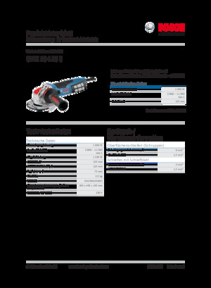 Smerigliatrici angolari Bosch GWX 19-125 S