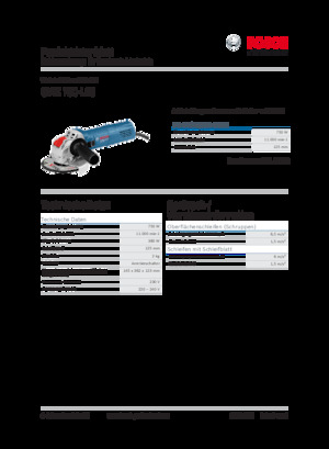 Smerigliatrici angolari Bosch GWX 750-125