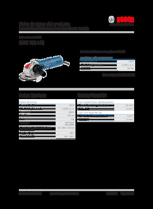Smerigliatrici angolari Bosch GWX 750-125