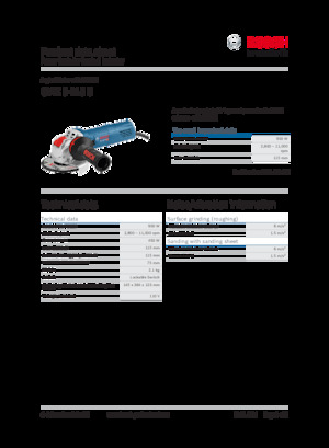Smerigliatrici angolari Bosch GWX 9-115 S