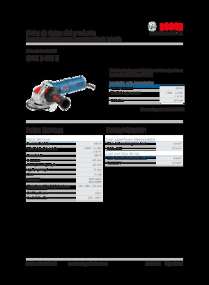 Smerigliatrici angolari Bosch GWX 9-125 S