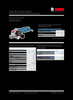 Smerigliatrici angolari Bosch GWX 9-125 S
