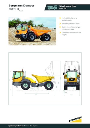 Dumperini articolati Bergmann 3012HK Plus