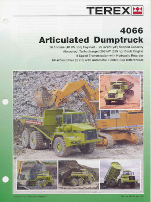 Dumperini articolati Terex 4066